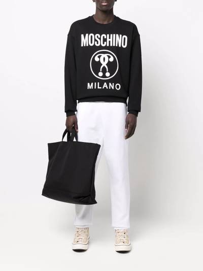 Moschino logo print sweatshirt outlook