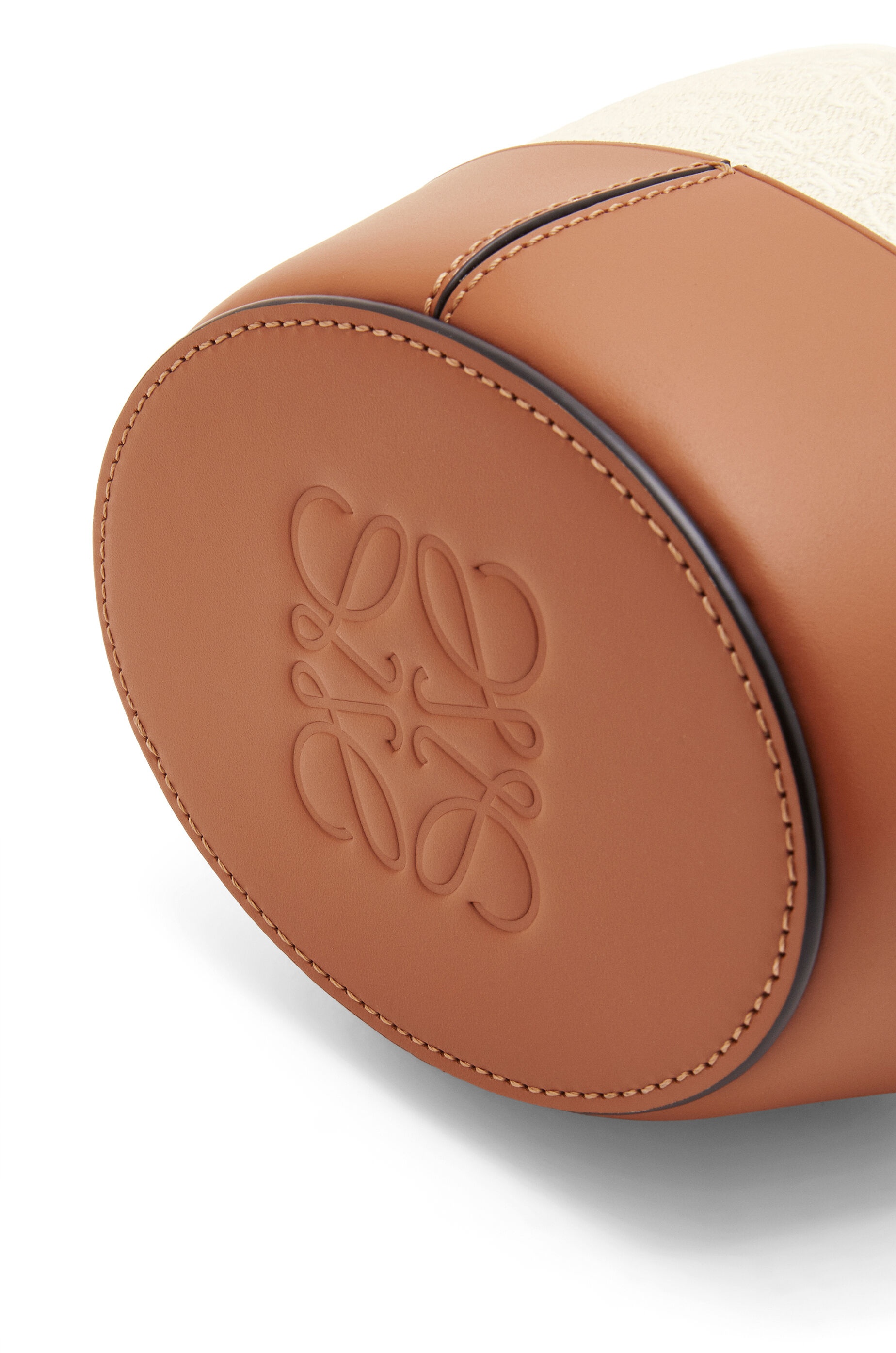 Mini Balloon bag in Anagram jacquard and calfskin - 9