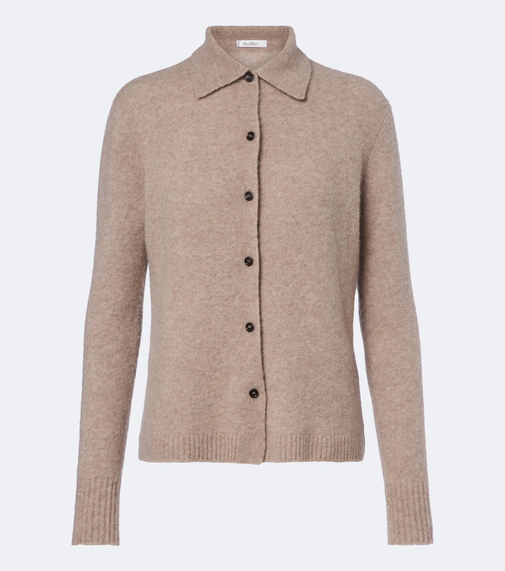 Knitted cashmere-blend cardigan - 1