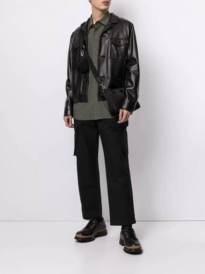 SOPHNET. cropped cargo trousers outlook