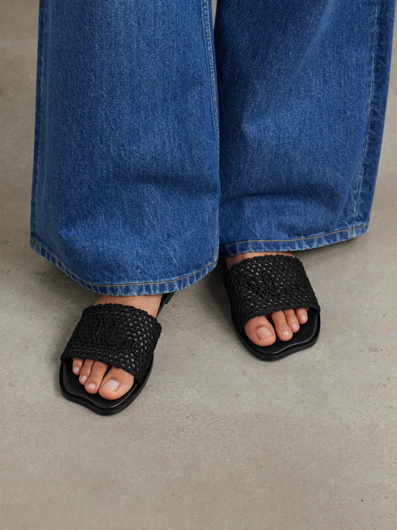 Chloé Flower Crocheted Slides outlook