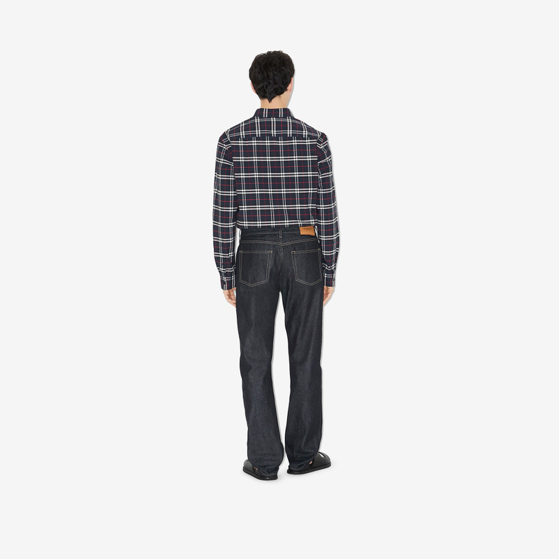 Small Scale Check Stretch Cotton Shirt 4
