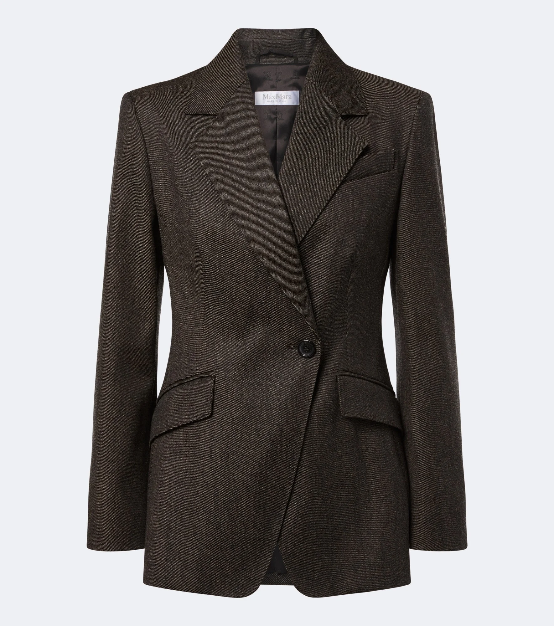 Double-breasted virgin wool blazer - 1
