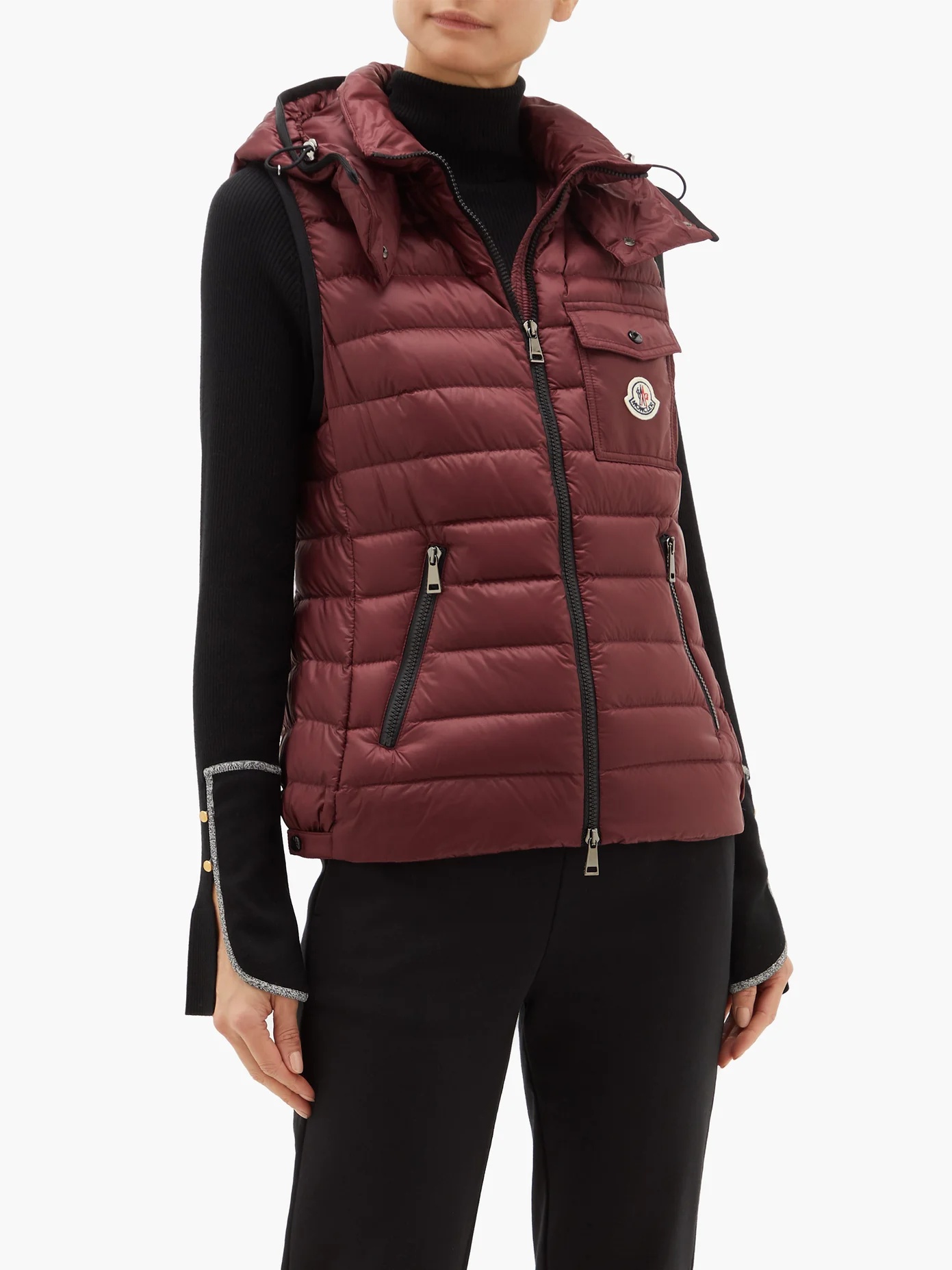 Glycine hooded quilted down gilet - 6