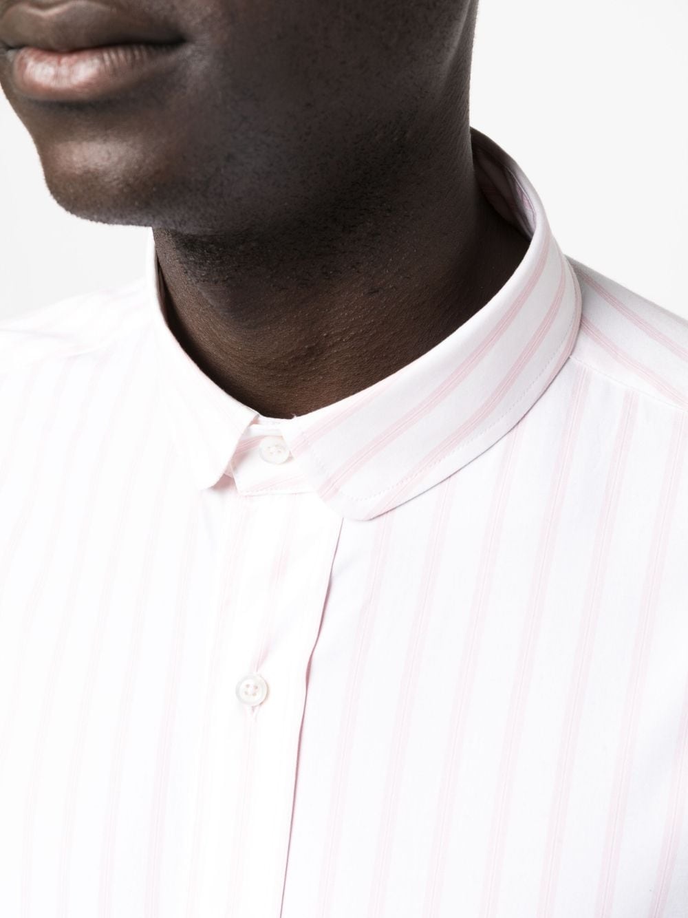 striped long-sleeve cotton shirt - 5
