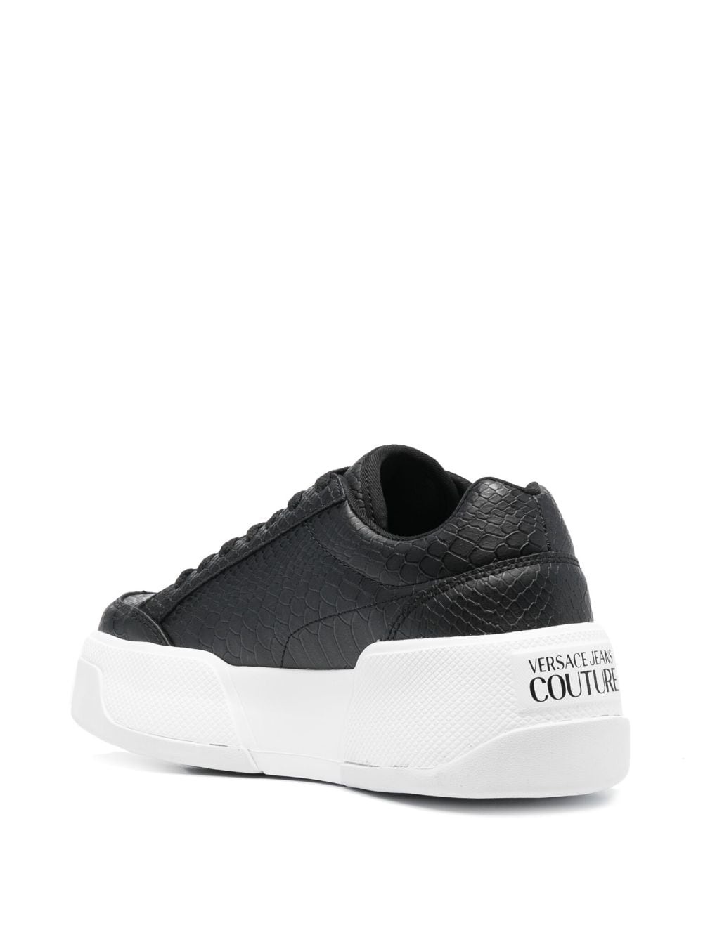 logo-patch round-toe sneakers - 3