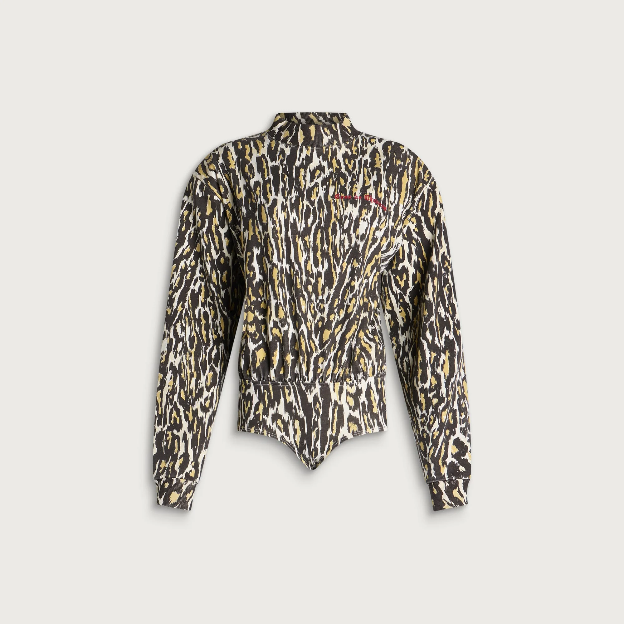 Willy Chavarria Cheetah Long Sleeve Bodysuit - 1