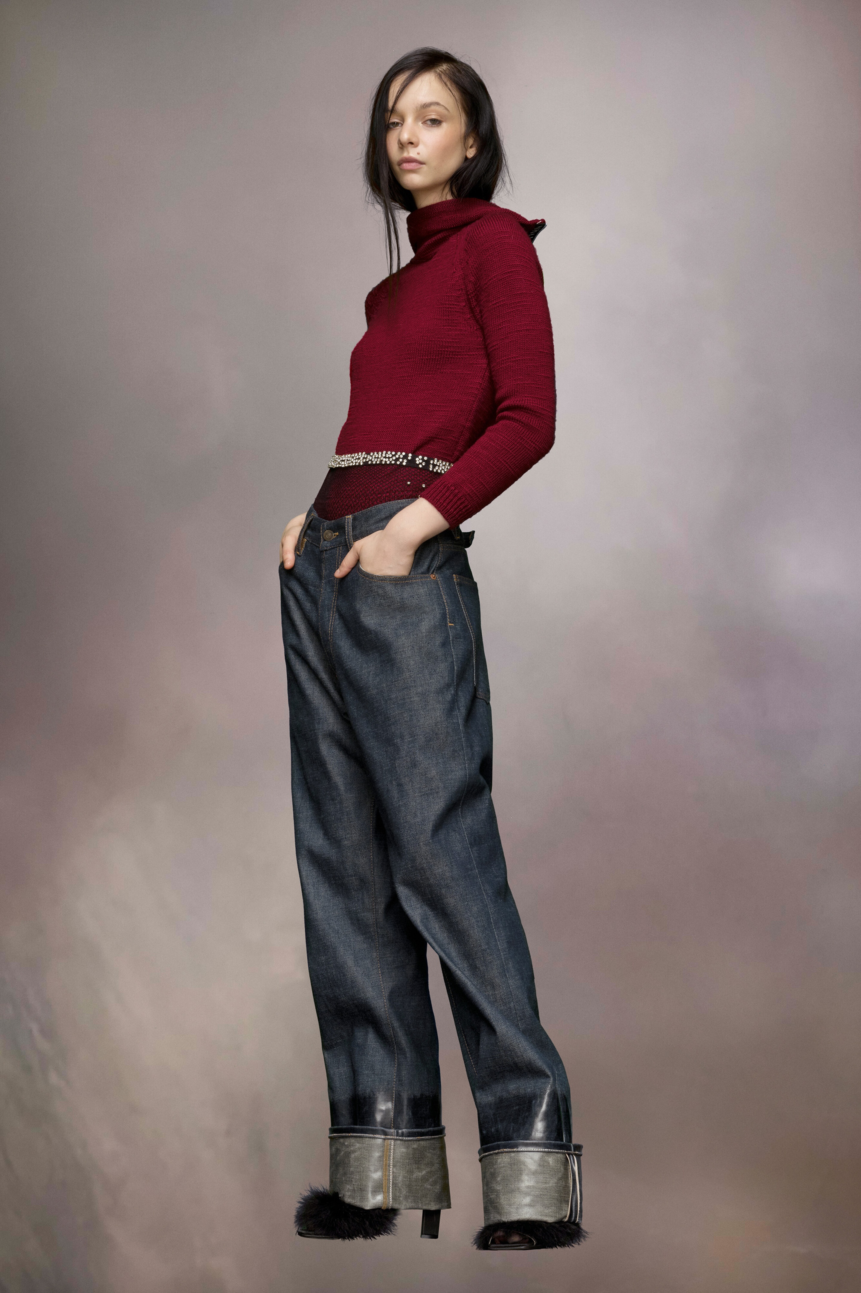 Knit high-neck sweater - 3