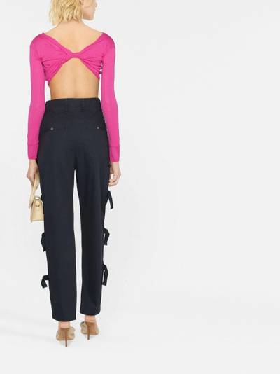 JACQUEMUS cropped button-fastening cardigan outlook