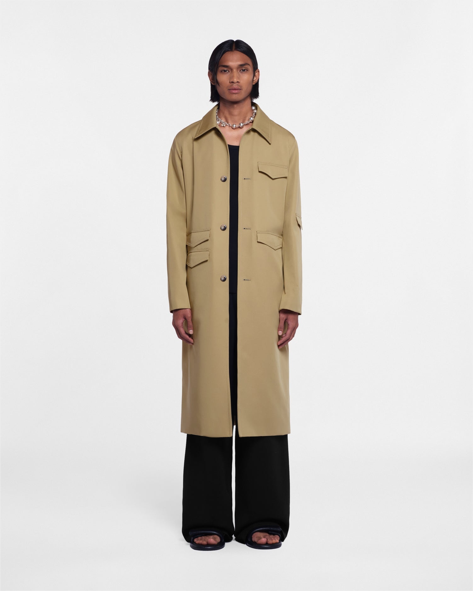 Nanushka Bonded Trench Coat REVERSIBLE