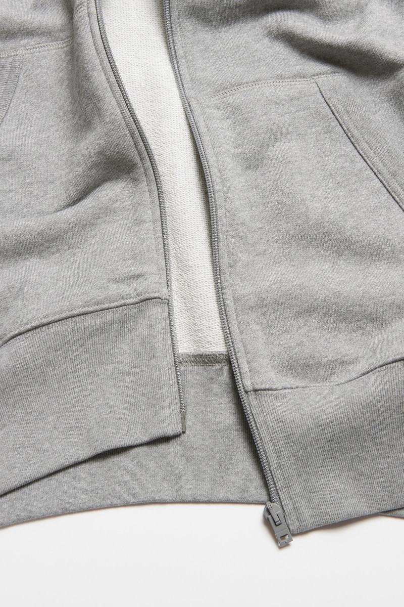 Hooded zip sweater - Light Grey Melange 4