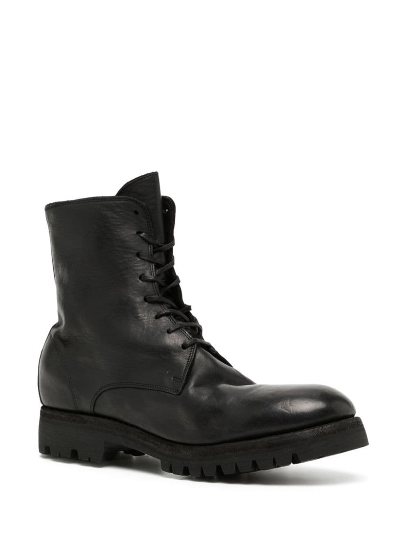 Guidi lace-up leather boots outlook
