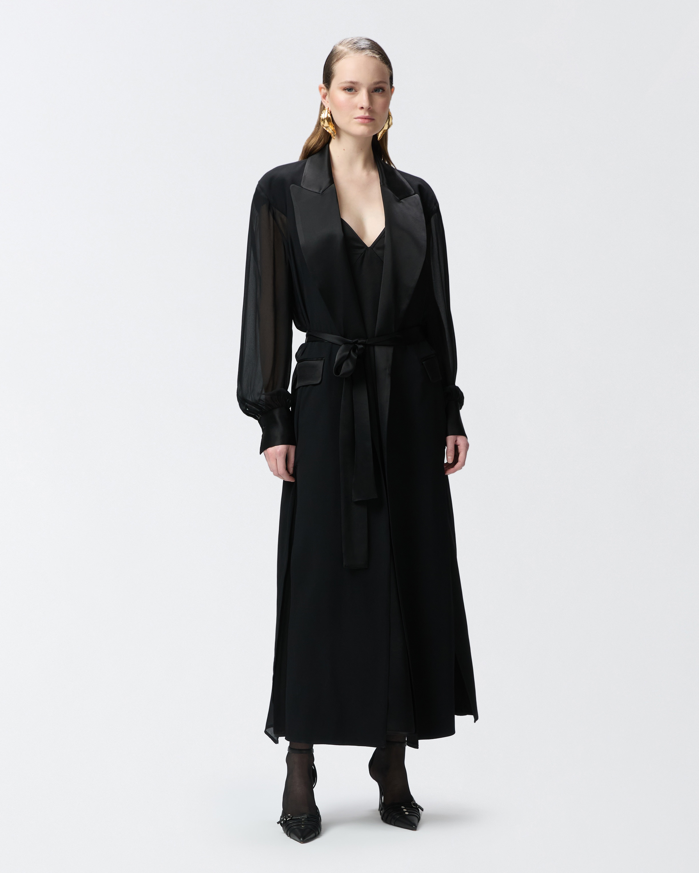 ELEGANT LONG COAT DRESS - 3