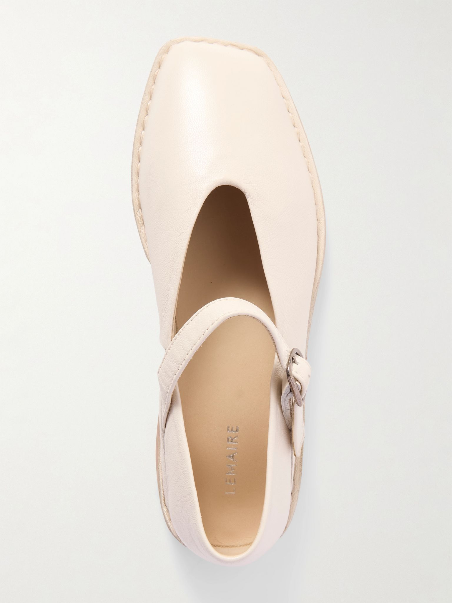 Leather ballet flats White - 2