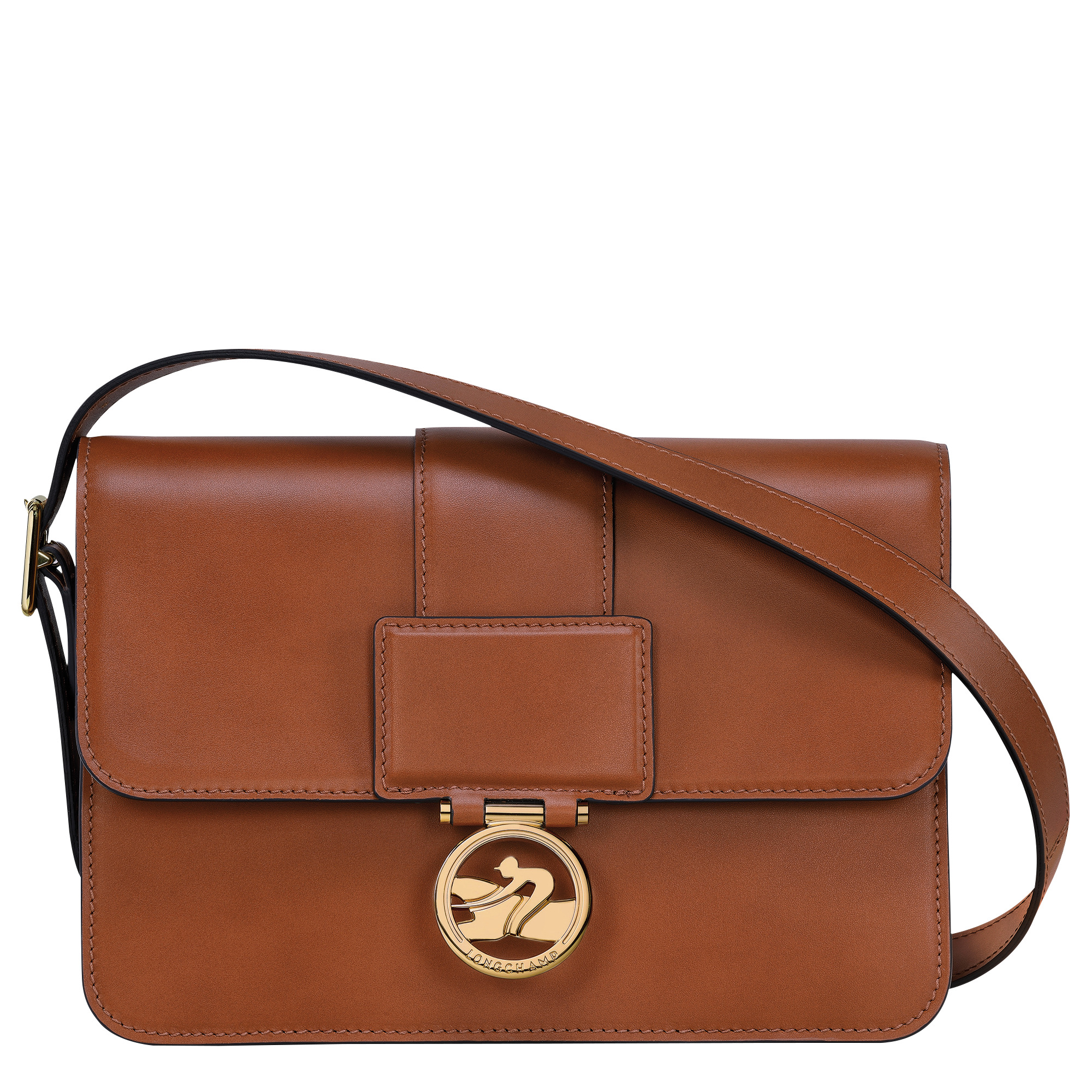 Box-Trot M Crossbody bag Cognac - Leather - 1