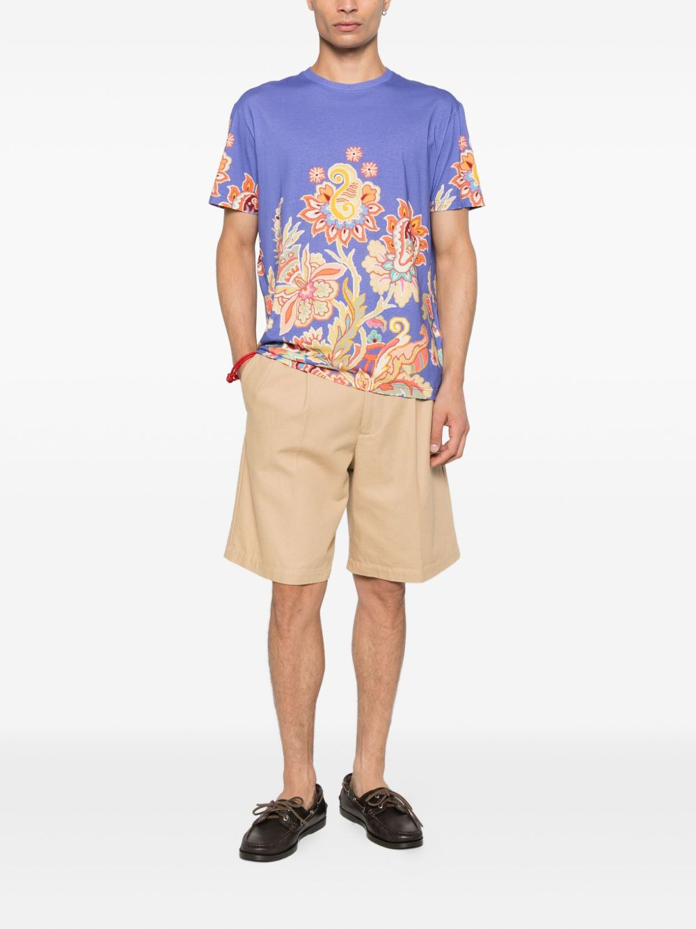 floral-print paisley T-shirt - 2