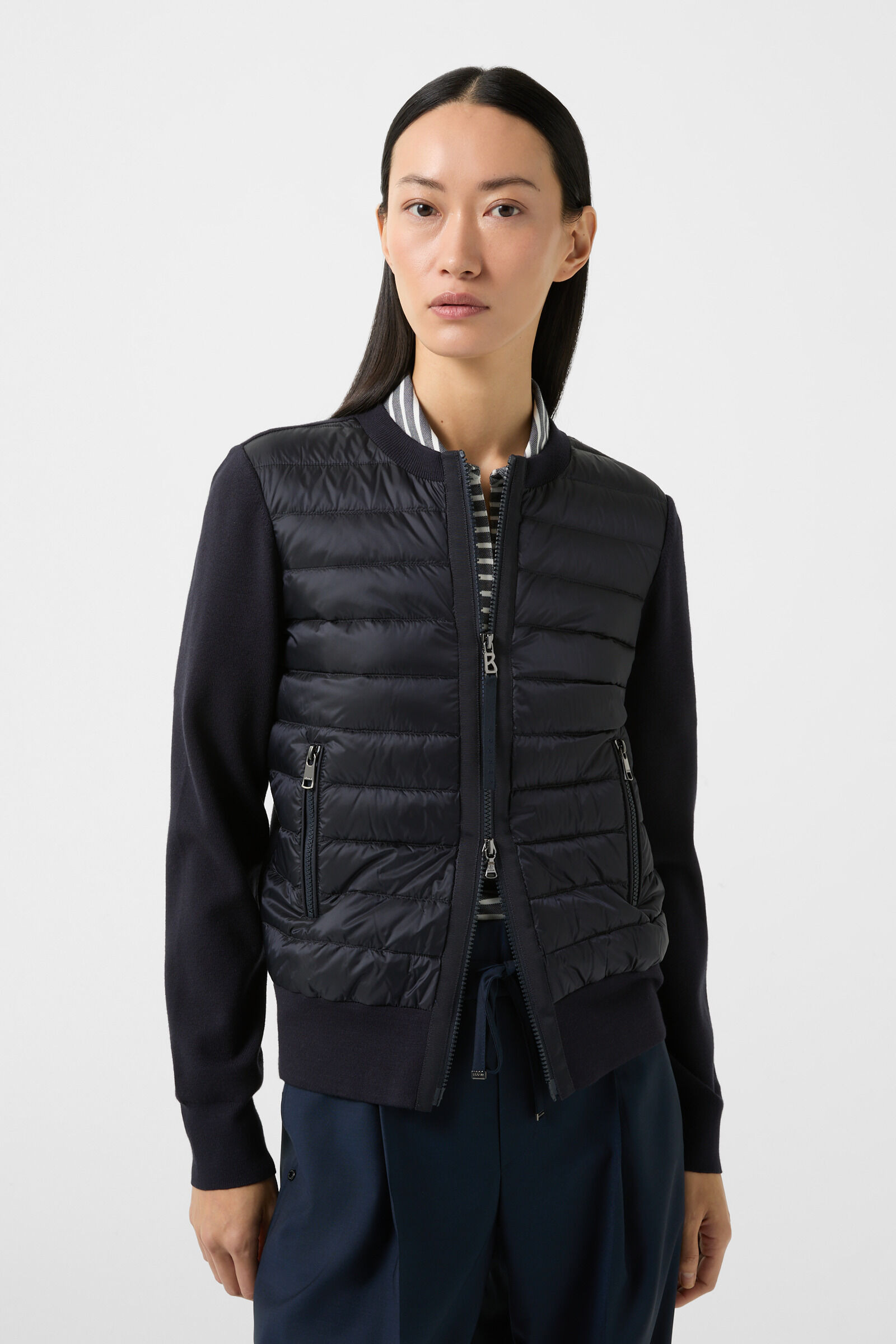 Zilly Hybrid knit jacket in Navy blue - 2