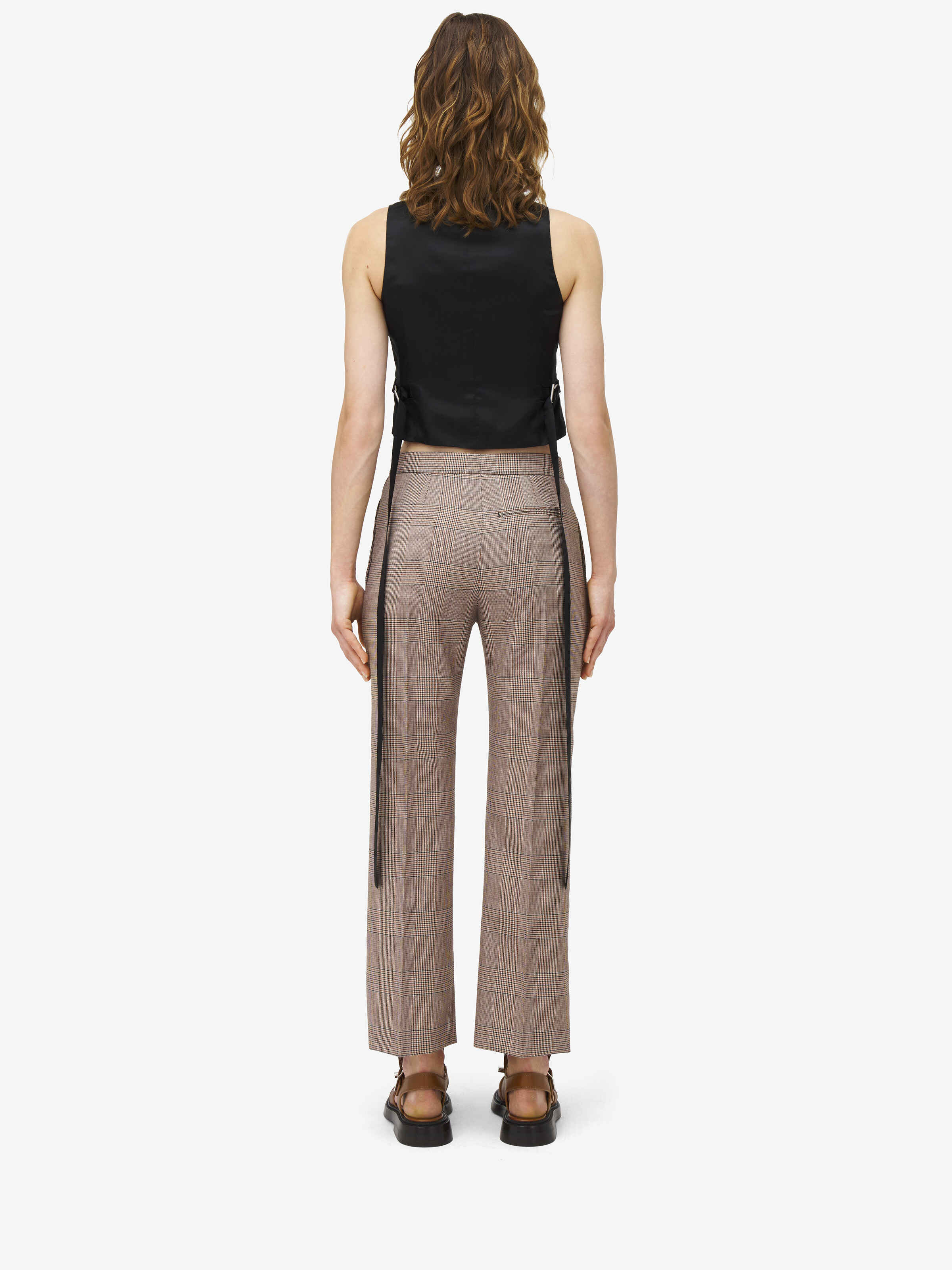 Heitage Check Kickback Trousers - 4