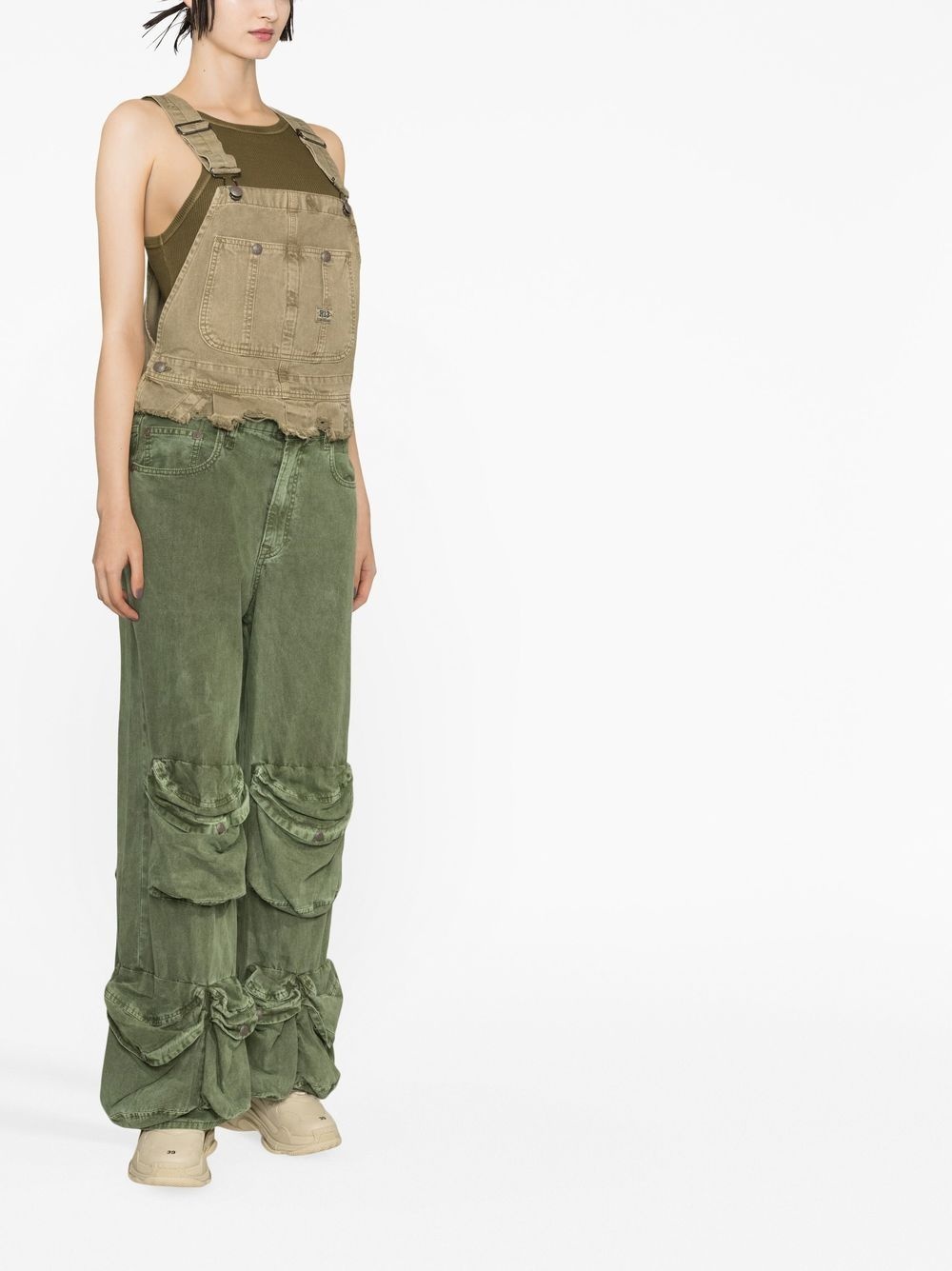 Utility multi-pocket wide-leg jeans - 3