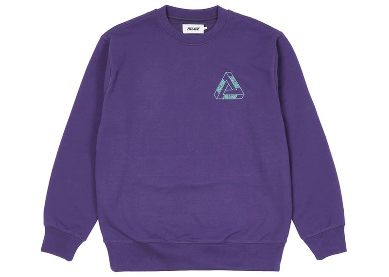 PALACE Palace Outliner MIT Designer Crew Purple outlook