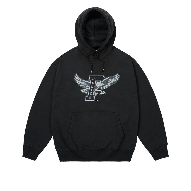 PALACE EAGLES HOOD BLACK 1
