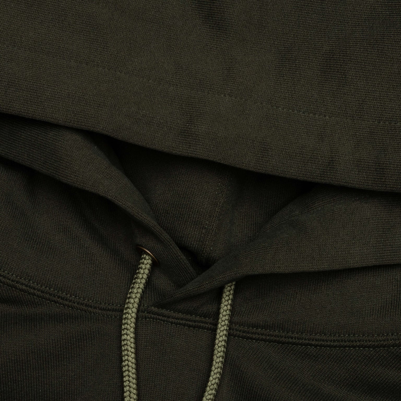 LOGO KNIT HOODIE - OLIVE - 3