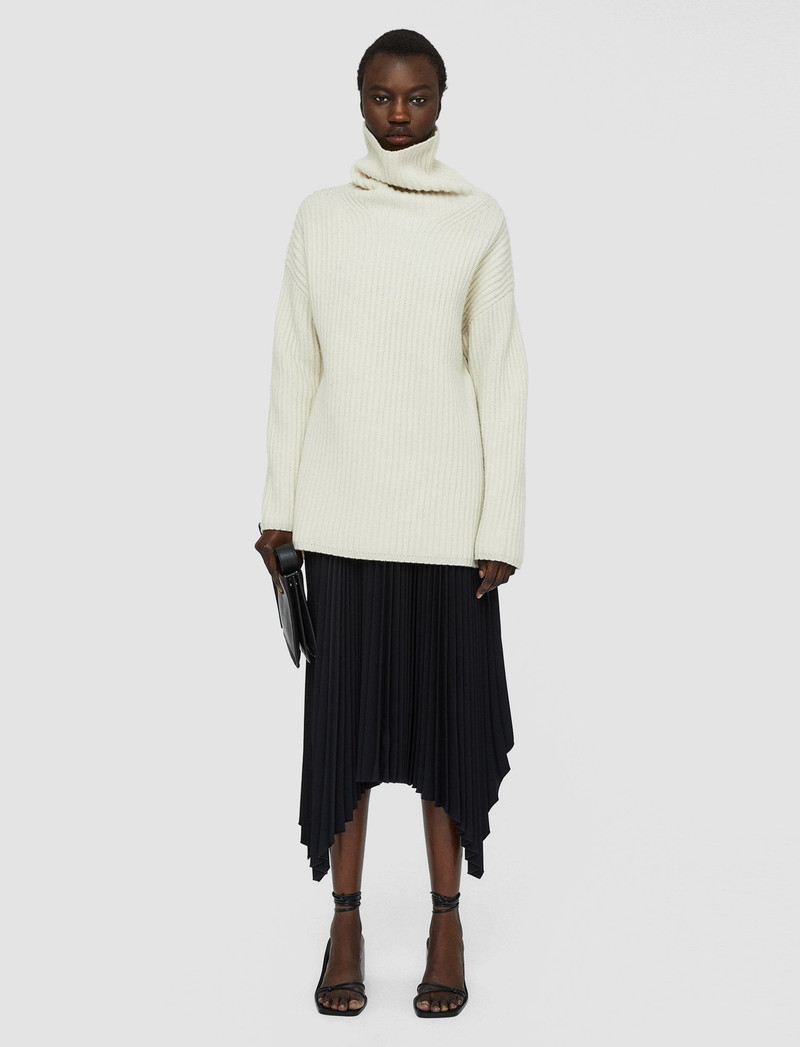 Cardigan Stitch High Neck Jumper 7