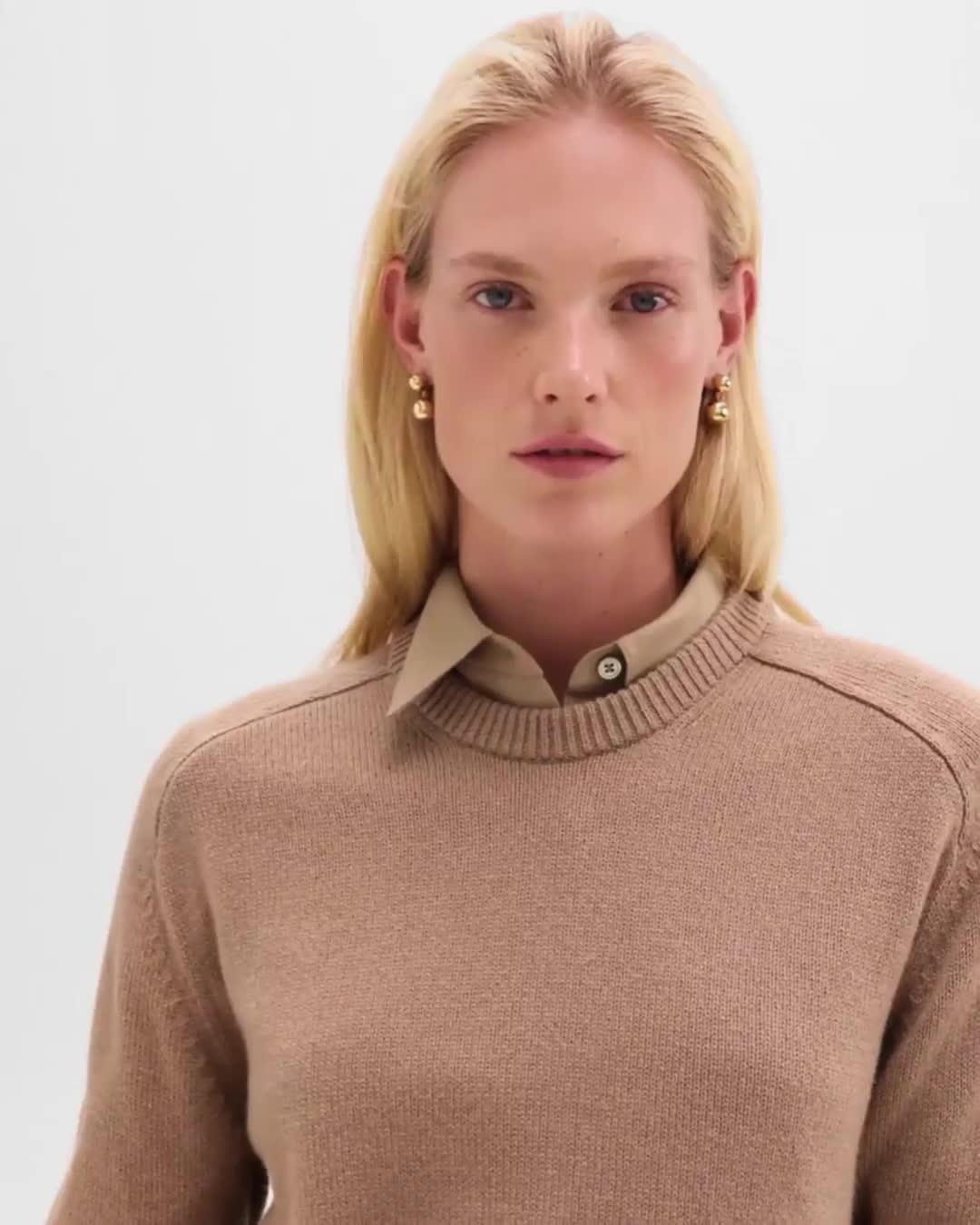 Cropped Sweater in Cashmere - 7