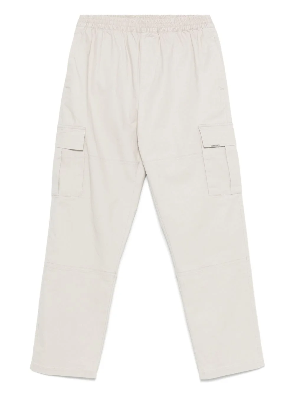 elasticated-waist cargo trousers - 1