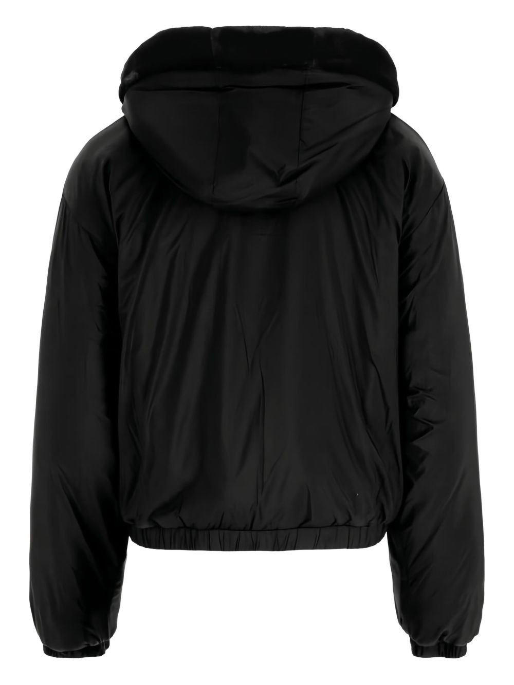 hooded zip-front bomber jacket - 2