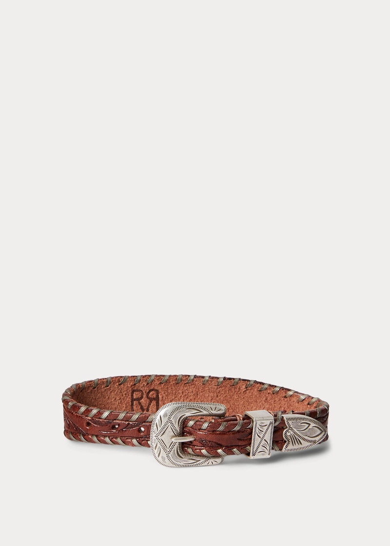Hand-Tooled Leather Bracelet 1