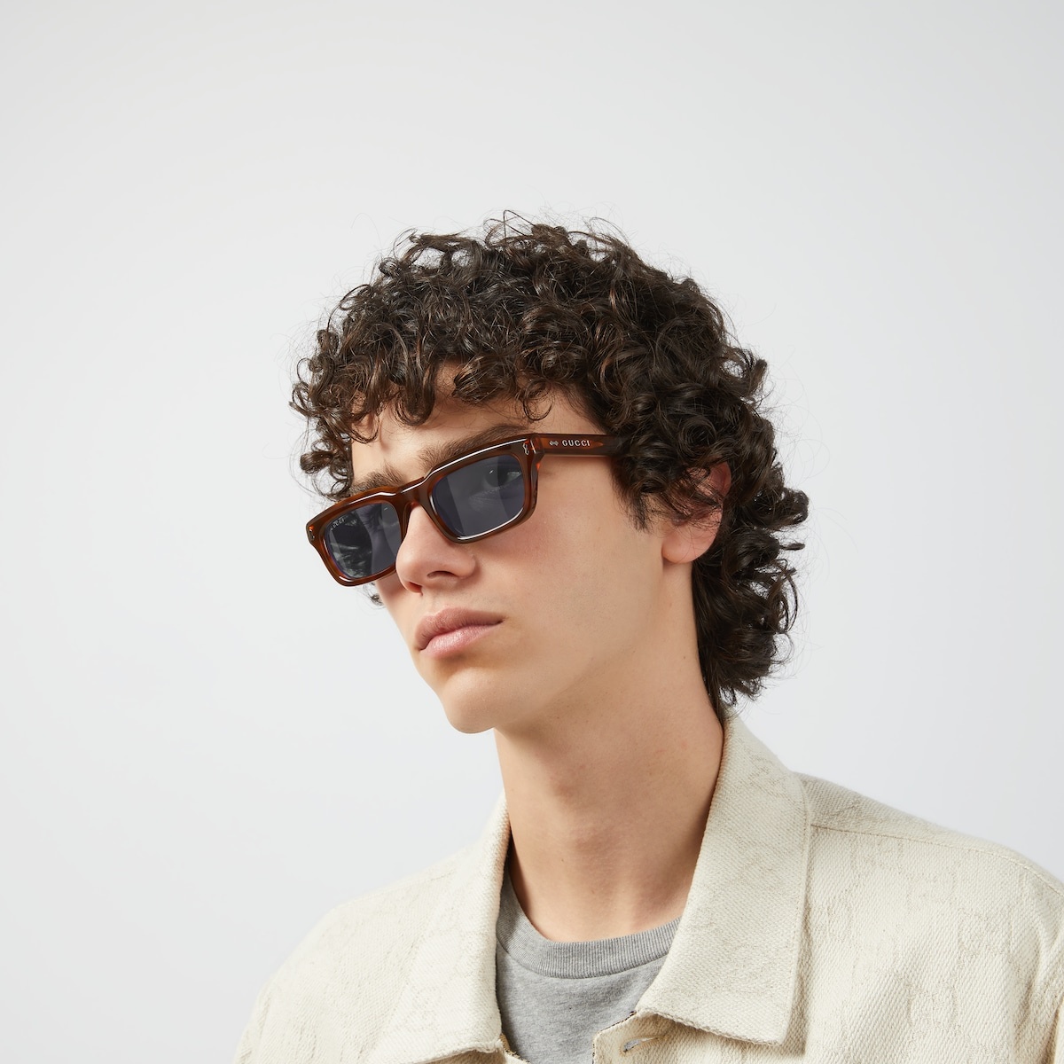 Rectangular frame sunglasses - 3