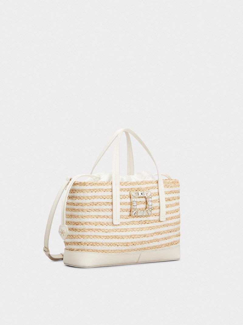 Viv' Skate Shopping Bag in raffia 6