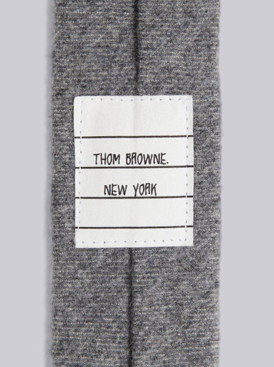 Thom Browne Medium Grey Lightweight Boiled Wool Stripe Classic Tie outlook