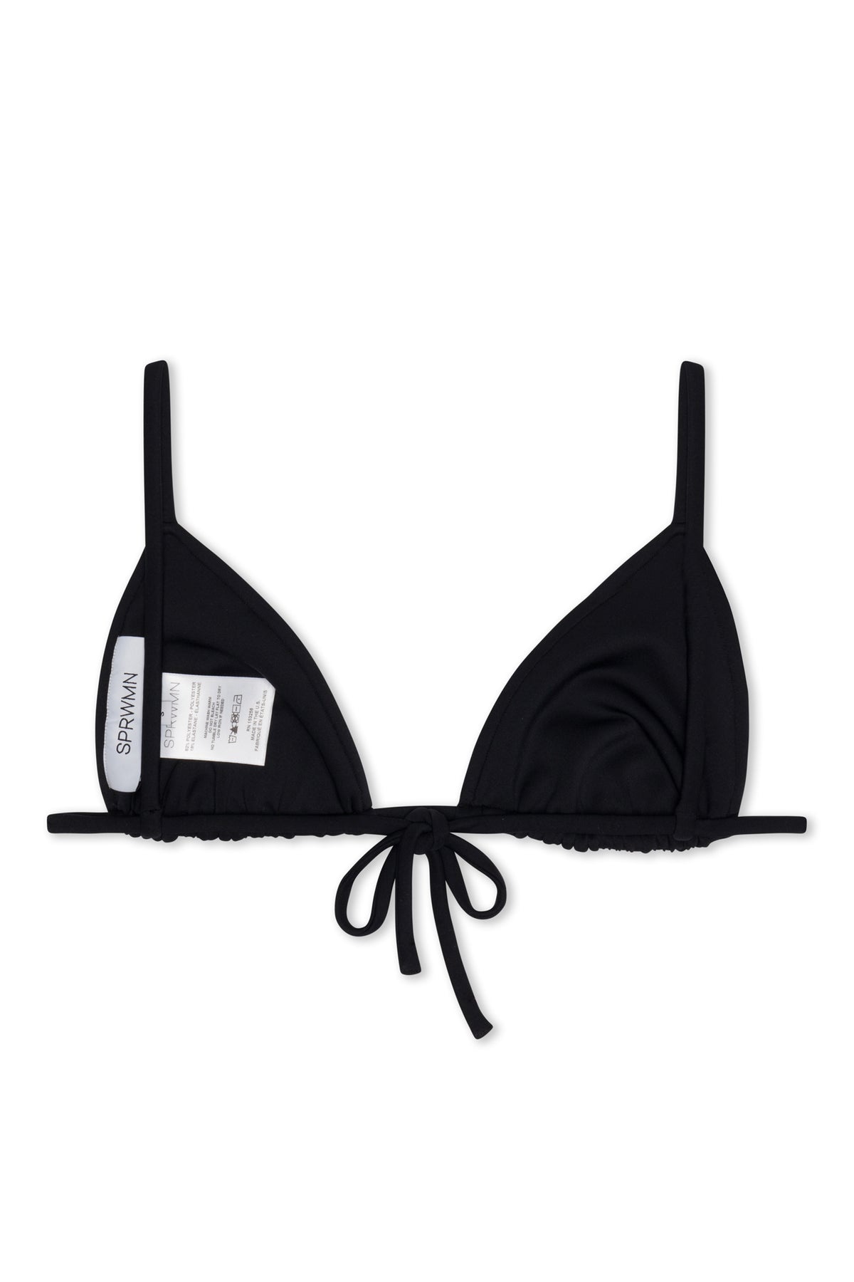 BLACK TRIANGLE BIKINI TOP - 7