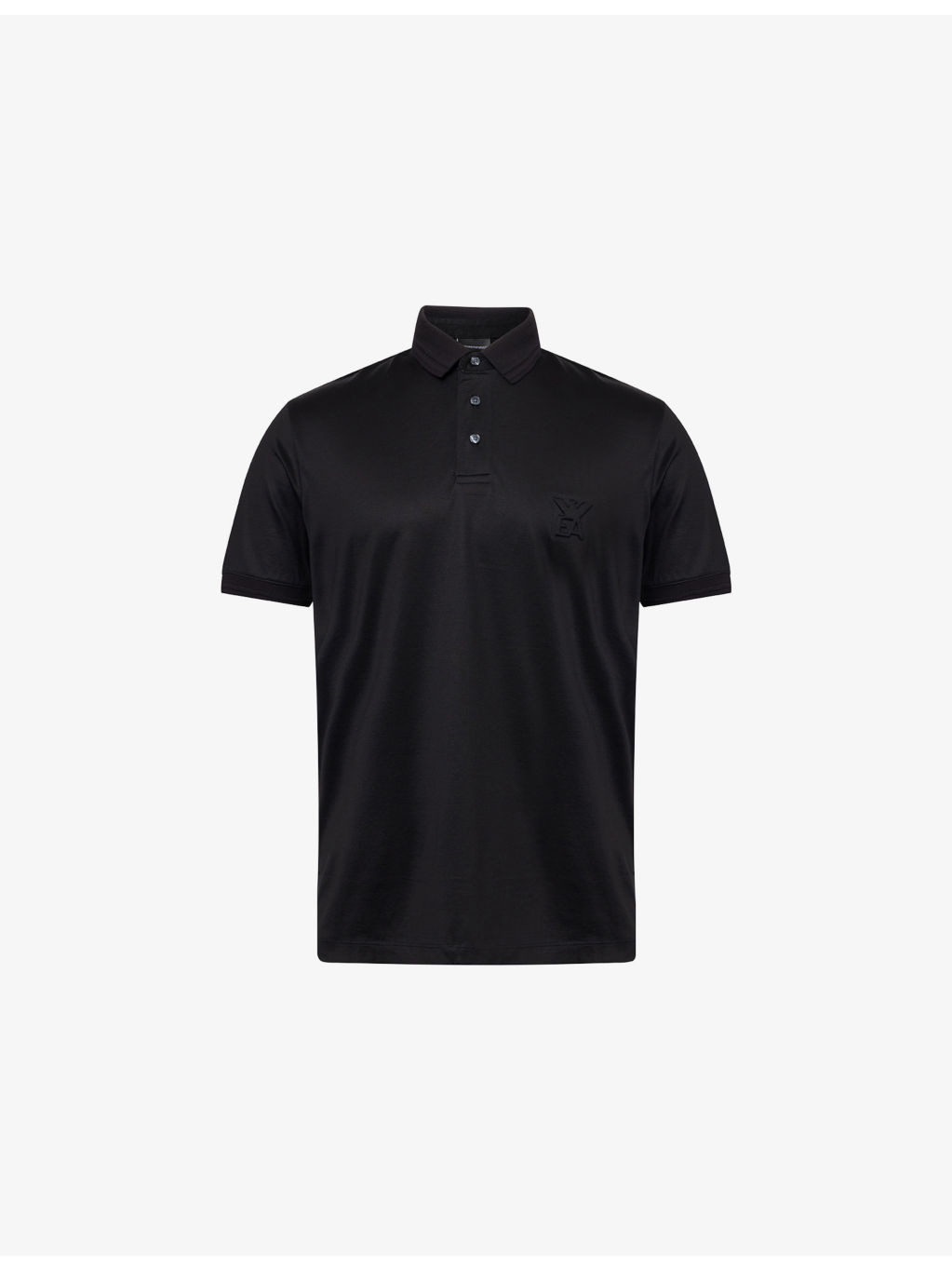 Embossed-Logo Short-Sleeve Cotton-Jersey Polo Shirt - 1