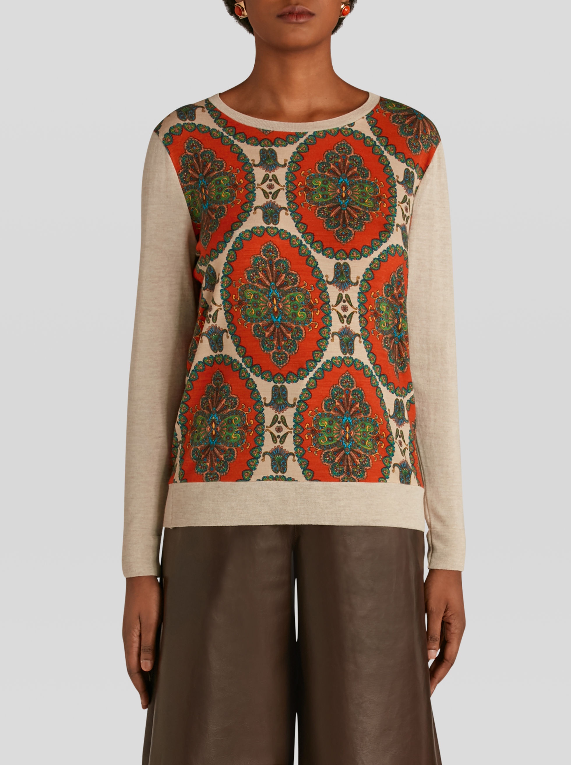 PAISLEY MEDALLION PRINT JUMPER - 3