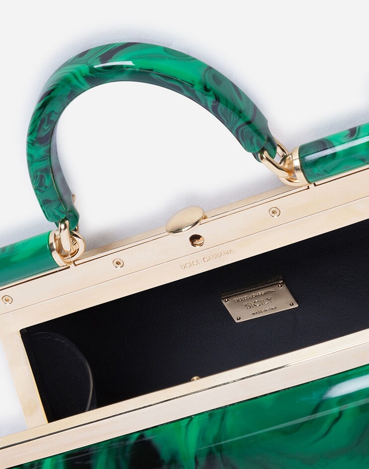 Sicily box bag in malachite sint glass - 5