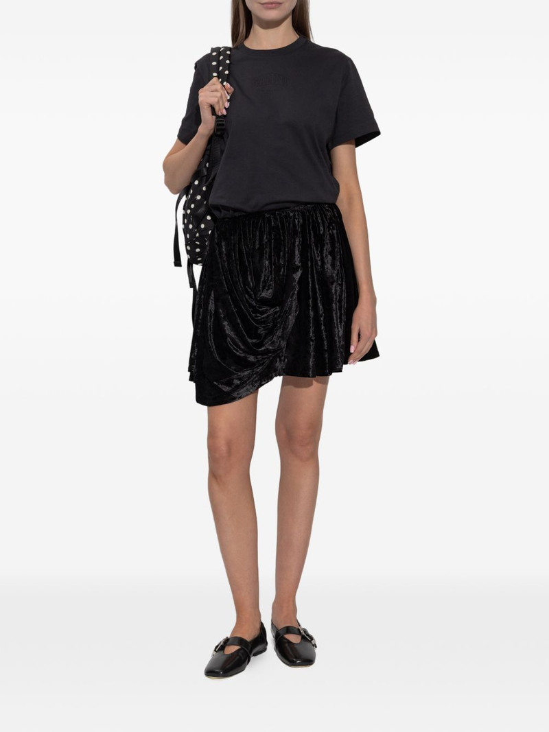GANNI draped mini skirt outlook
