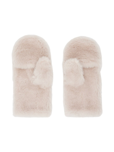 Yves Salomon Off-White Convertible Mittens outlook