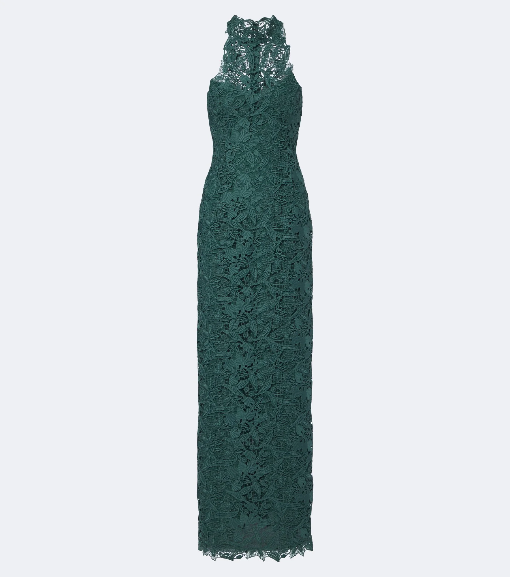 Halterneck lace gown - 1