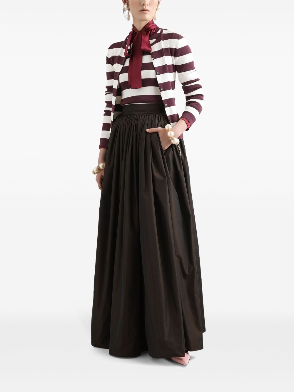 Iridescent-effect maxi skirt - 2