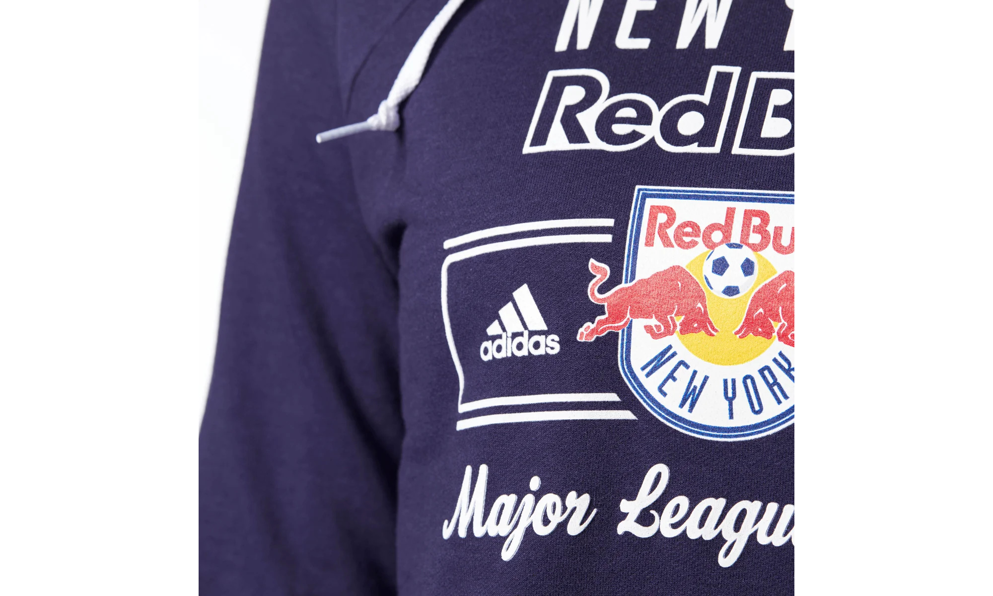 Red Bulls Fleece Crew Neck Pullover Hoodie "Blue / White" - 2