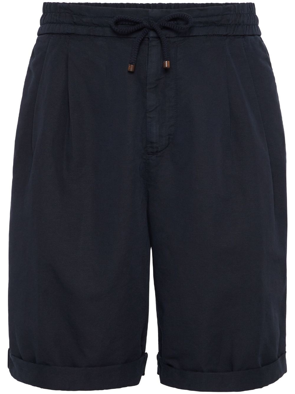 drawstring-waistband knee-length bermuda shorts - 1