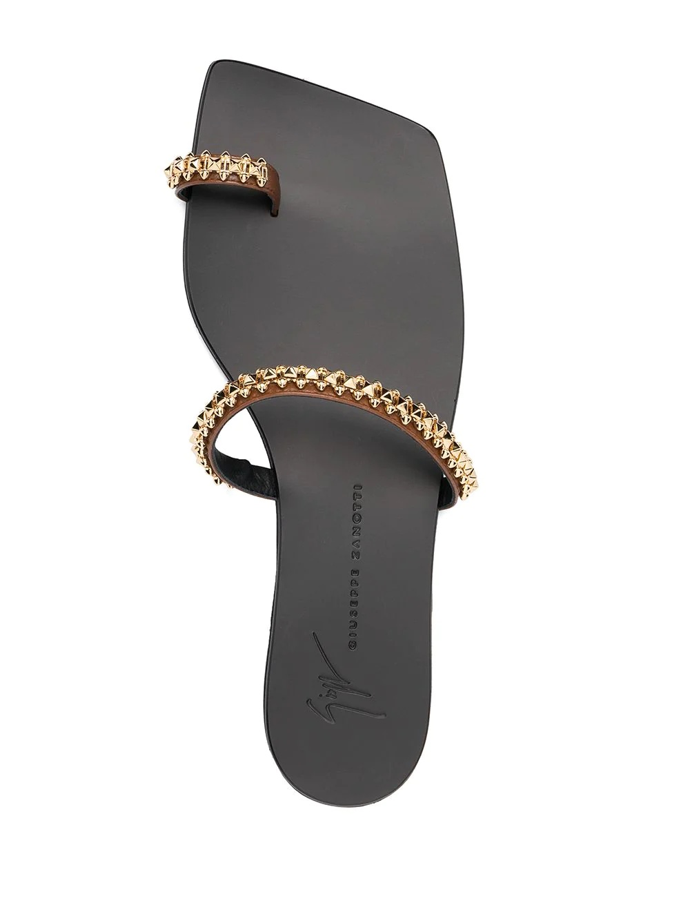 rockstud-embellished flat sandals - 4