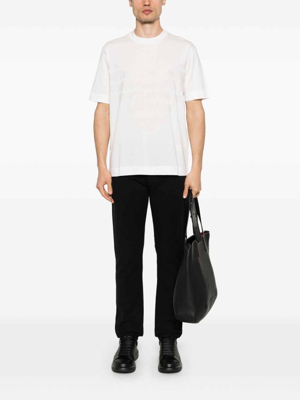 logo-jacquard T-shirt - 2