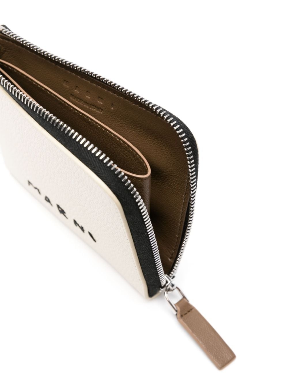 logo-embroidered leather wallet - 3