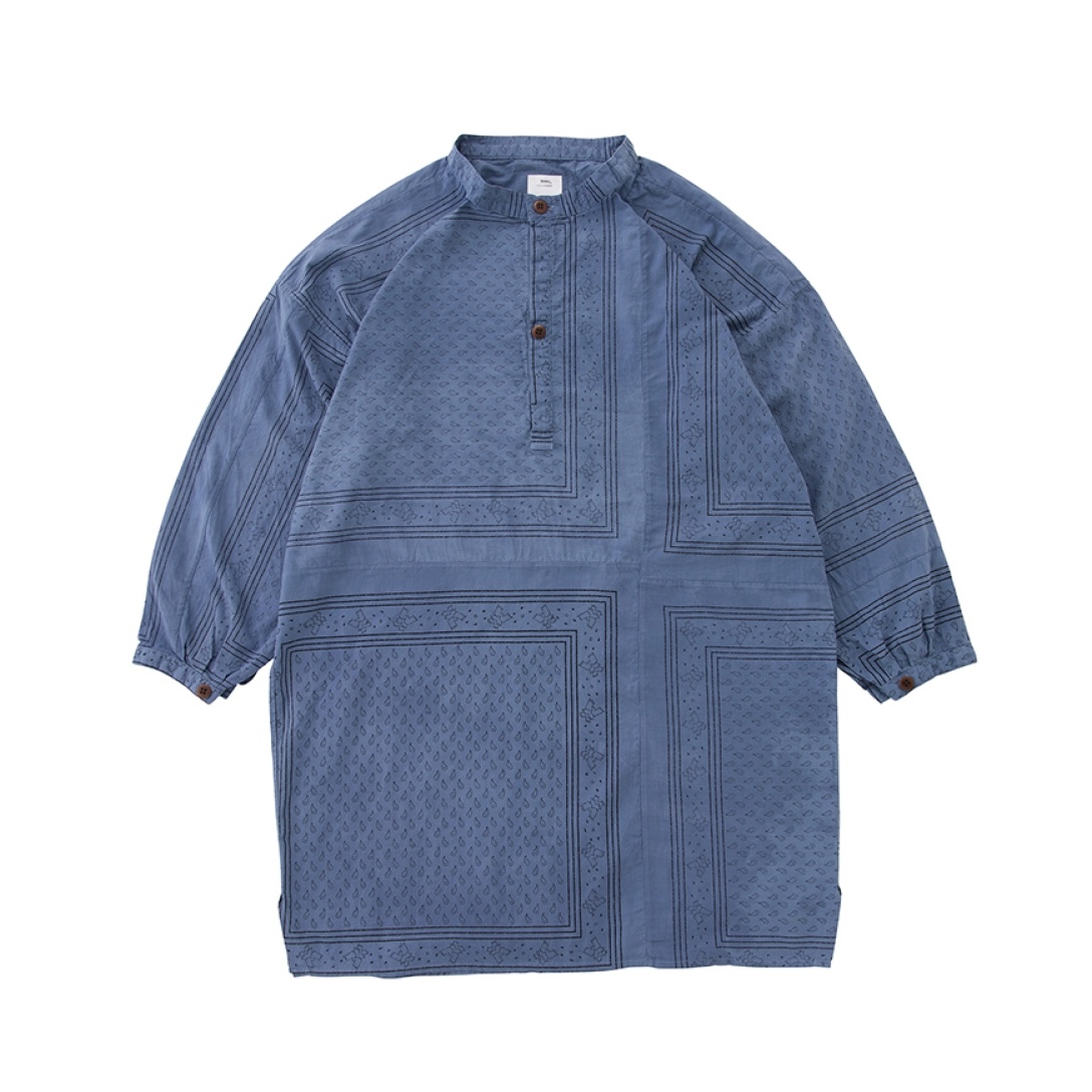 LONG SHIRT OP BANDANA P.W. BLUE - 1