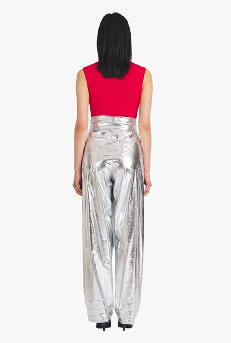 Silvery boyfriend cut pants 3