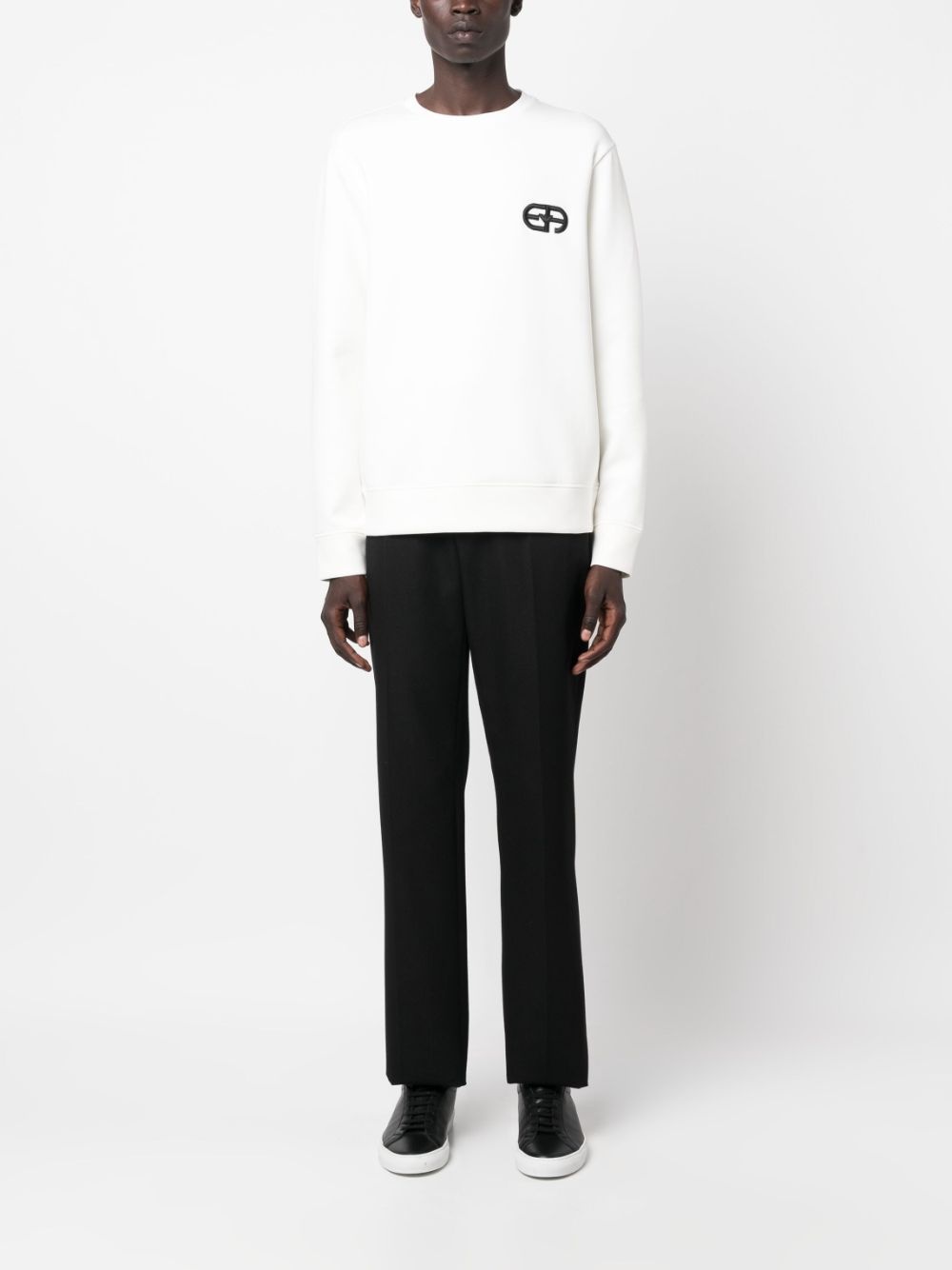 logo-embroidered crew-neck sweatshirt - 2